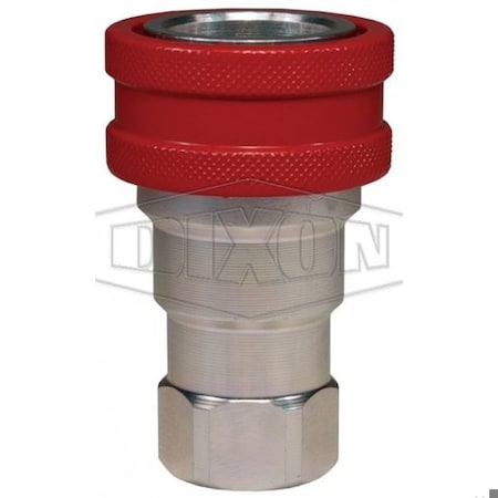 Dixon DQC H-BOP Blowout Preventer Safety Female Coupler, 3/8-18 Nominal, Female NPTF, Steel 3HF3-BOP
